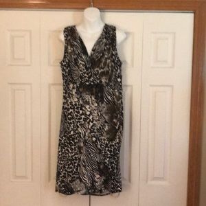 NWT Alfani animal print sleeveless dress